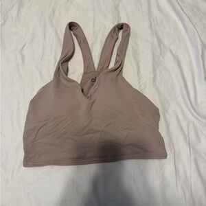ALO Yoga Airbrush Dusty Pink Sports Bra Tank size small